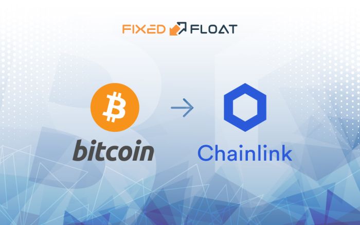 Обмен Bitcoin на Chainlink