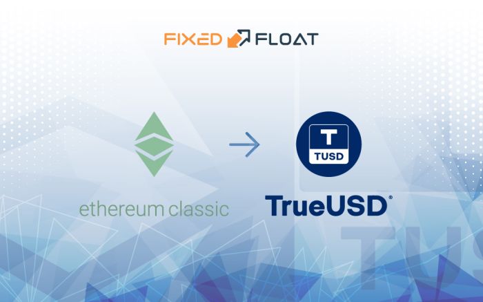 Exchange Ethereum Classic to TrueUSD