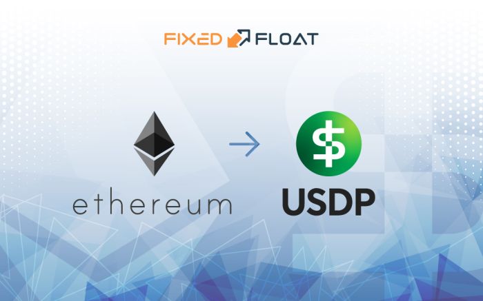Intercambiar Ethereum a USDP