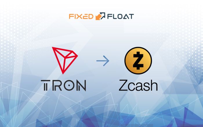 Tauschen Sie Tron gegen Zcash