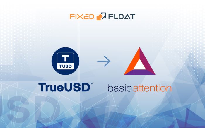 Обмен TrueUSD на Basic Attention