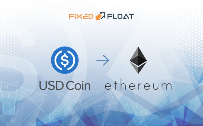 Câmbio USD Coin para Ethereum
