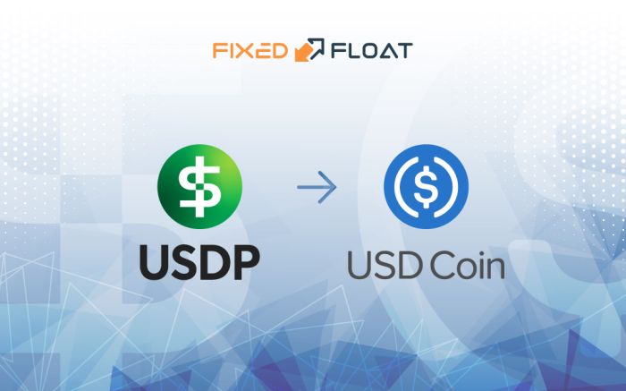 Обмен USDP на USD Coin