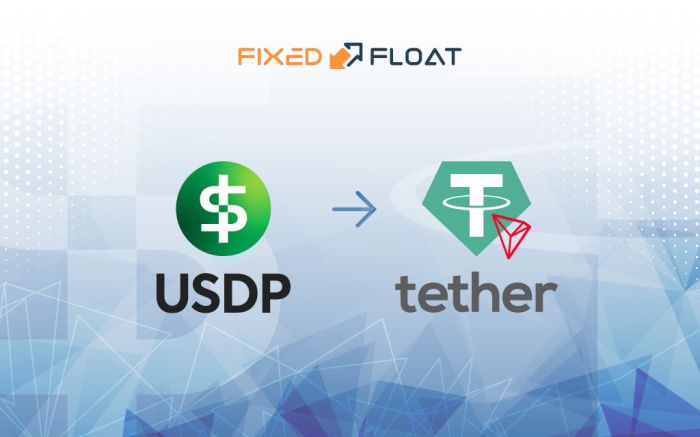 Câmbio USDP para USDT (TRC-20)