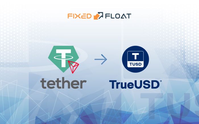 Exchange USDT (TRC-20) to TrueUSD