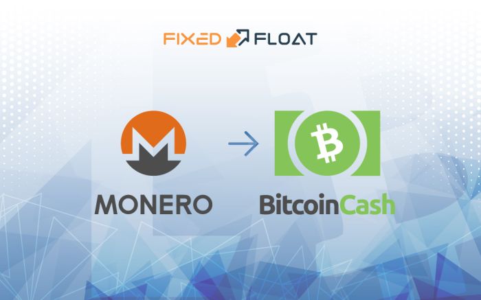 Cambiar Monero a Bitcoin Cash
