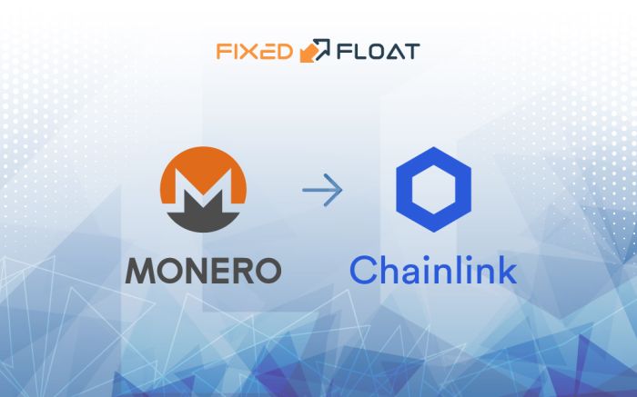 Umtausch von Monero gegen Chainlink